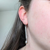 Bar Pearl Earrings