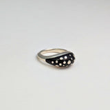 Jet Dotted Zenith Ring