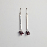 Garnet Cluster Earrings