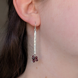 Garnet Cluster Earrings