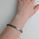 Oxidized Line Cuff