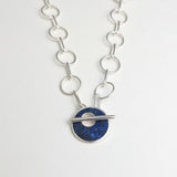 Circle Chain with Lapis Toggle