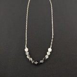 Gradient Quartz Necklace: Polished Sterling Silver