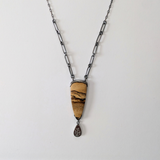 Jasper Necklace with Globemallow Charm