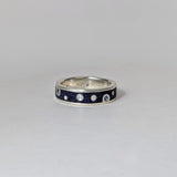 Blue Sapphire Dotted Band