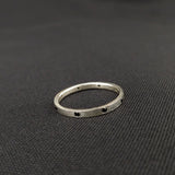 Size 8.25 Thin Stacking Band: Polished Sterling Silver