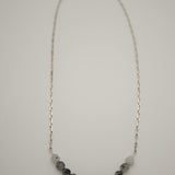 Gradient Quartz Necklace: Polished Sterling Silver
